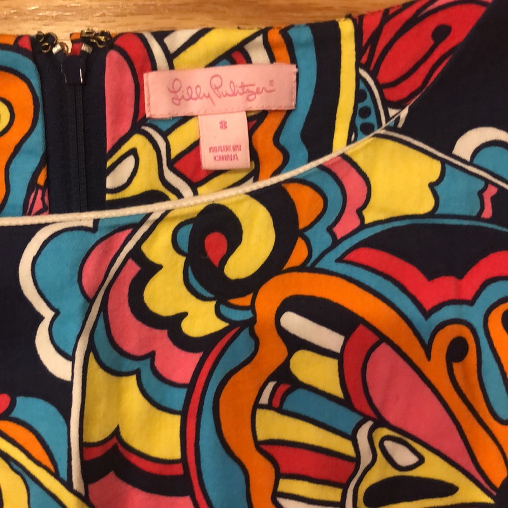NWOT. Lilly Pulitzer navy dress. Size: 8 - Picture 2 of 6
